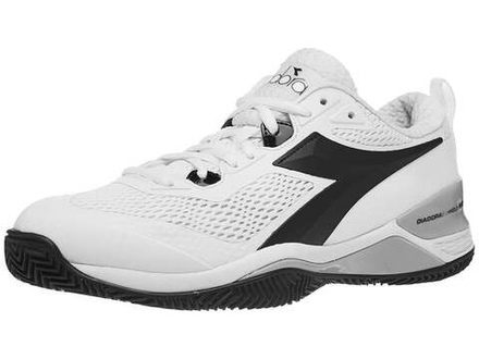 Женские теннисные кроссовки Diadora Speed Blueshield 4 W Clay - white/black
