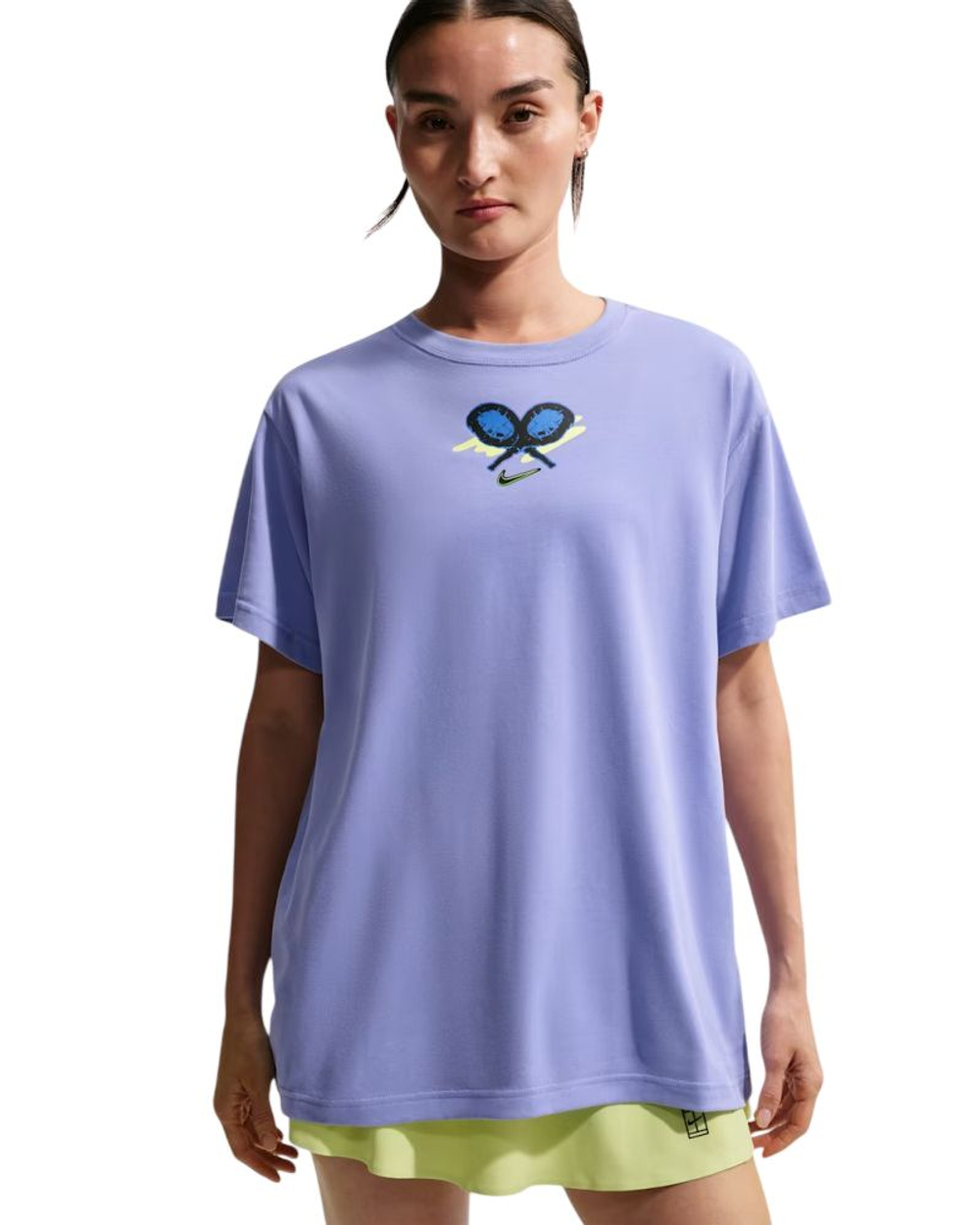 Женская теннисная футболка Nike Slam Dri-FIT - light thistle