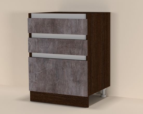 венге / камень темный