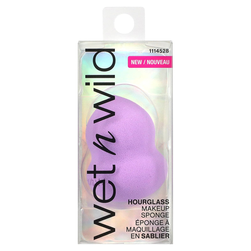 wet n wild, Губка для макияжа «Песочные часы», фиолетовая, 1 спонж