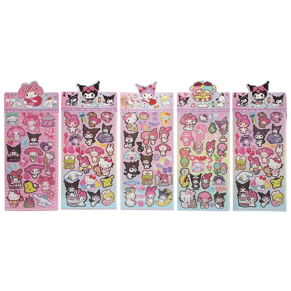 Лазерные наклейки, голограф. "Sanrio Kuromi" микс (Центрум)