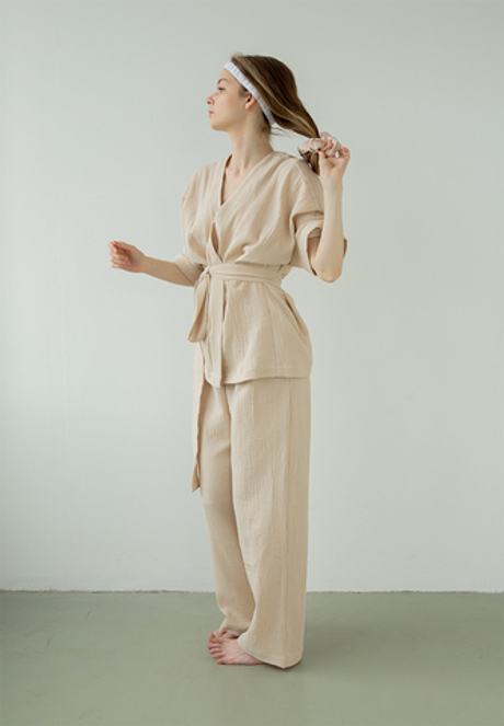 Костюм-кимоно Luxberry Муслин и комфорт экрю