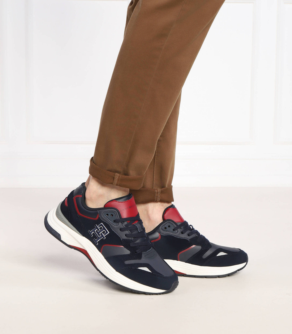 кроссовки monogram Tommy Hilfiger - темно-синий(FM0FM04285)