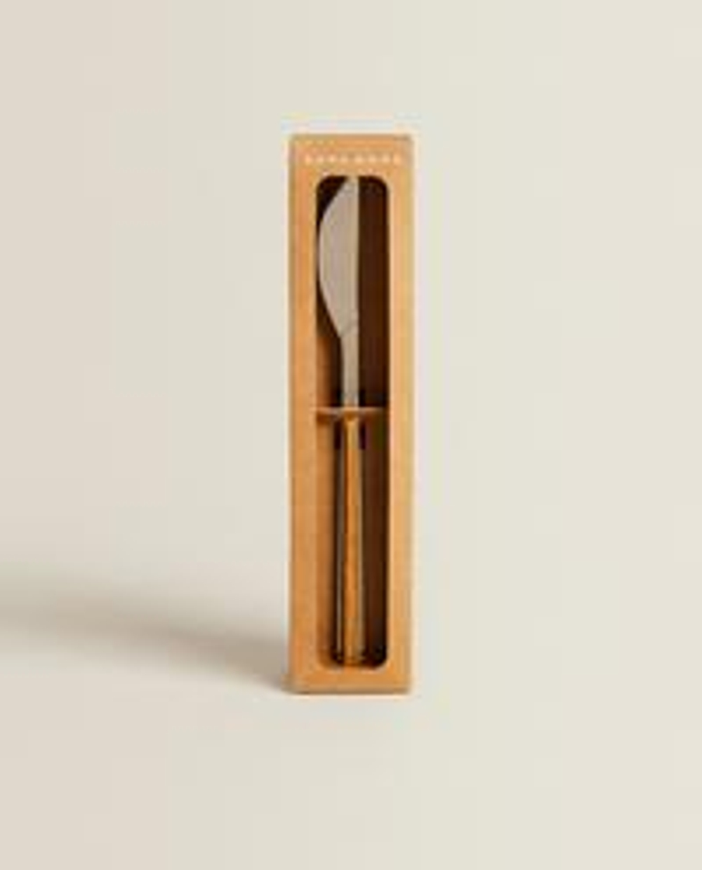 Zara Home набор столовых приборов из нержавеющей стали, цвет коричневый, 22 см