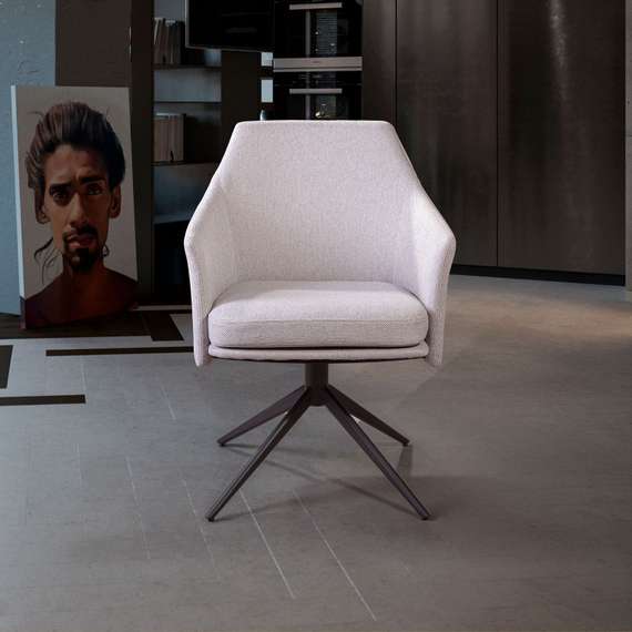 Крутящееся кресло Ben светло-серое