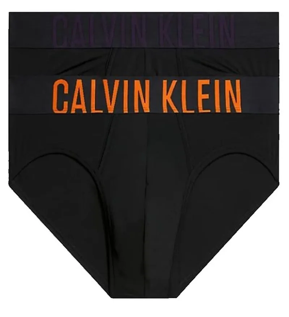 Боксерки теннисные Calvin Klein Intense Power Hip Brief Slip 2P - b-carrot/mysterioso logos