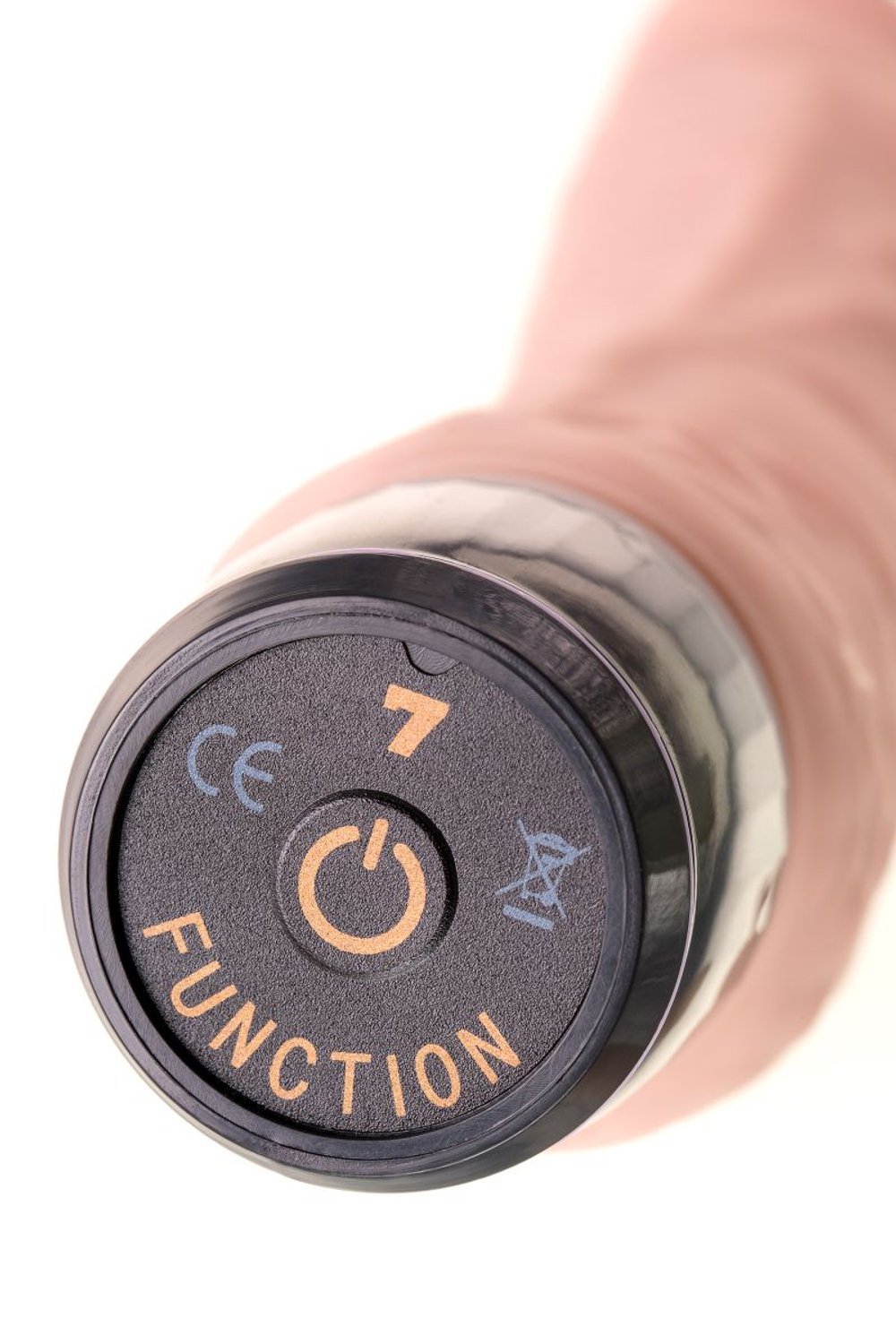 Реалистичный телесный вибратор A-Toys - 19,3 см. (Цвет: телесный)