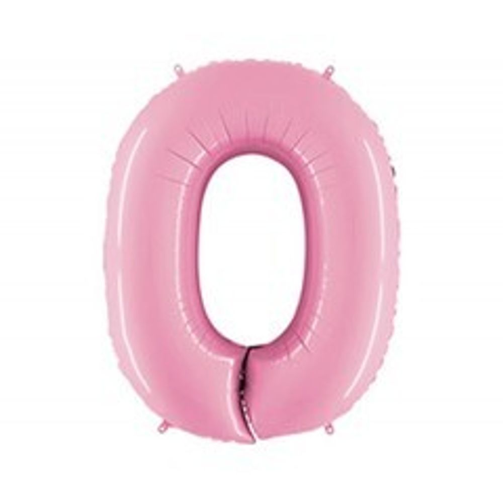 Г ЦИФРА 0  40&quot; Пастель Pink