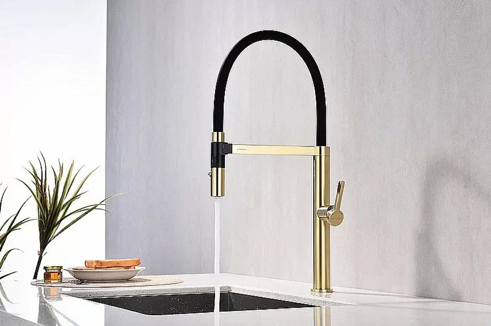 Смеситель для кухни Paulmark Leader Le214101-LG светлое золото
