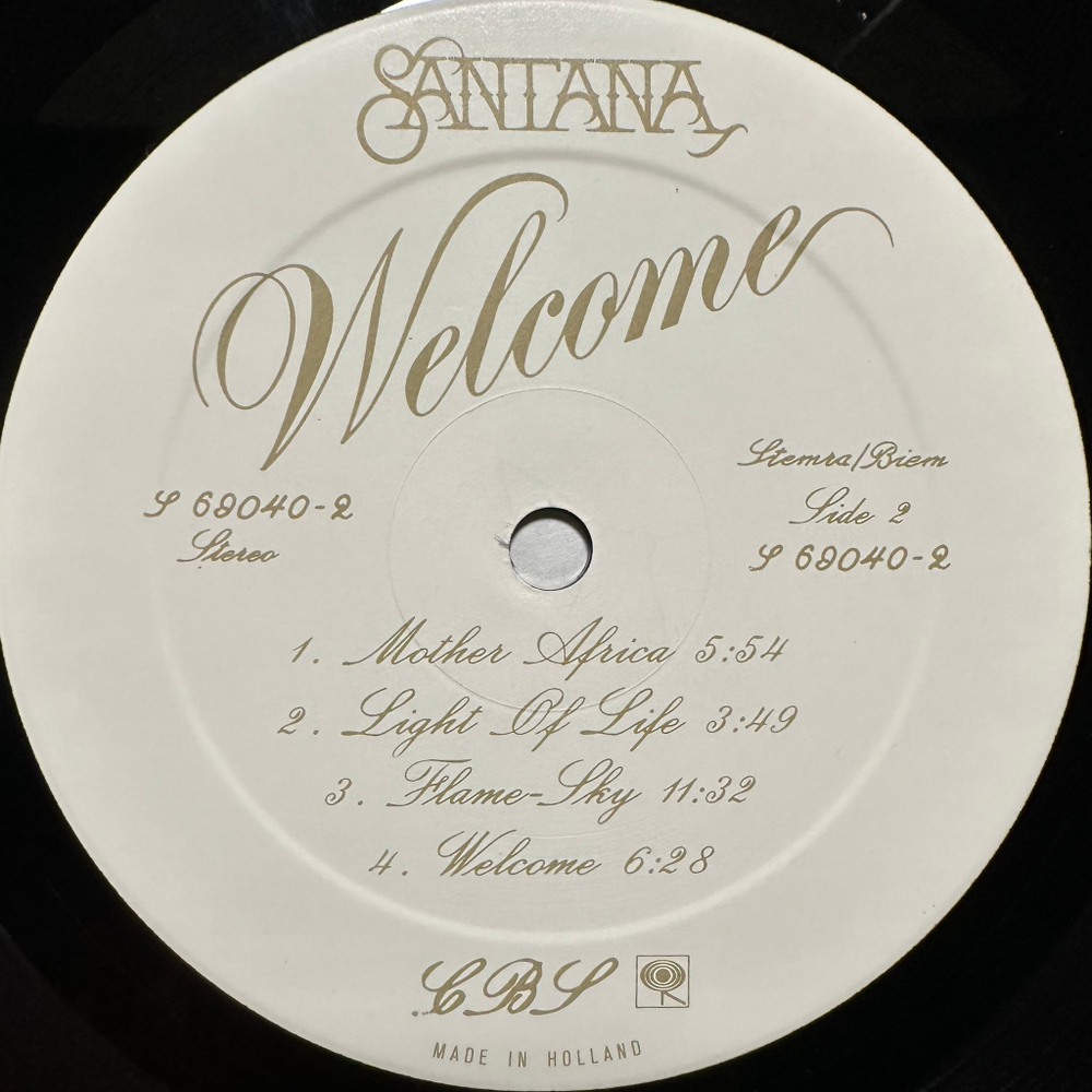 Santana - Welcome (Голландия 1973г.)