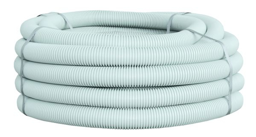 Труба гофр. ПВХ с протяжкой d63 мм (15 м) серая EKF-Plast (15.00 шт.)