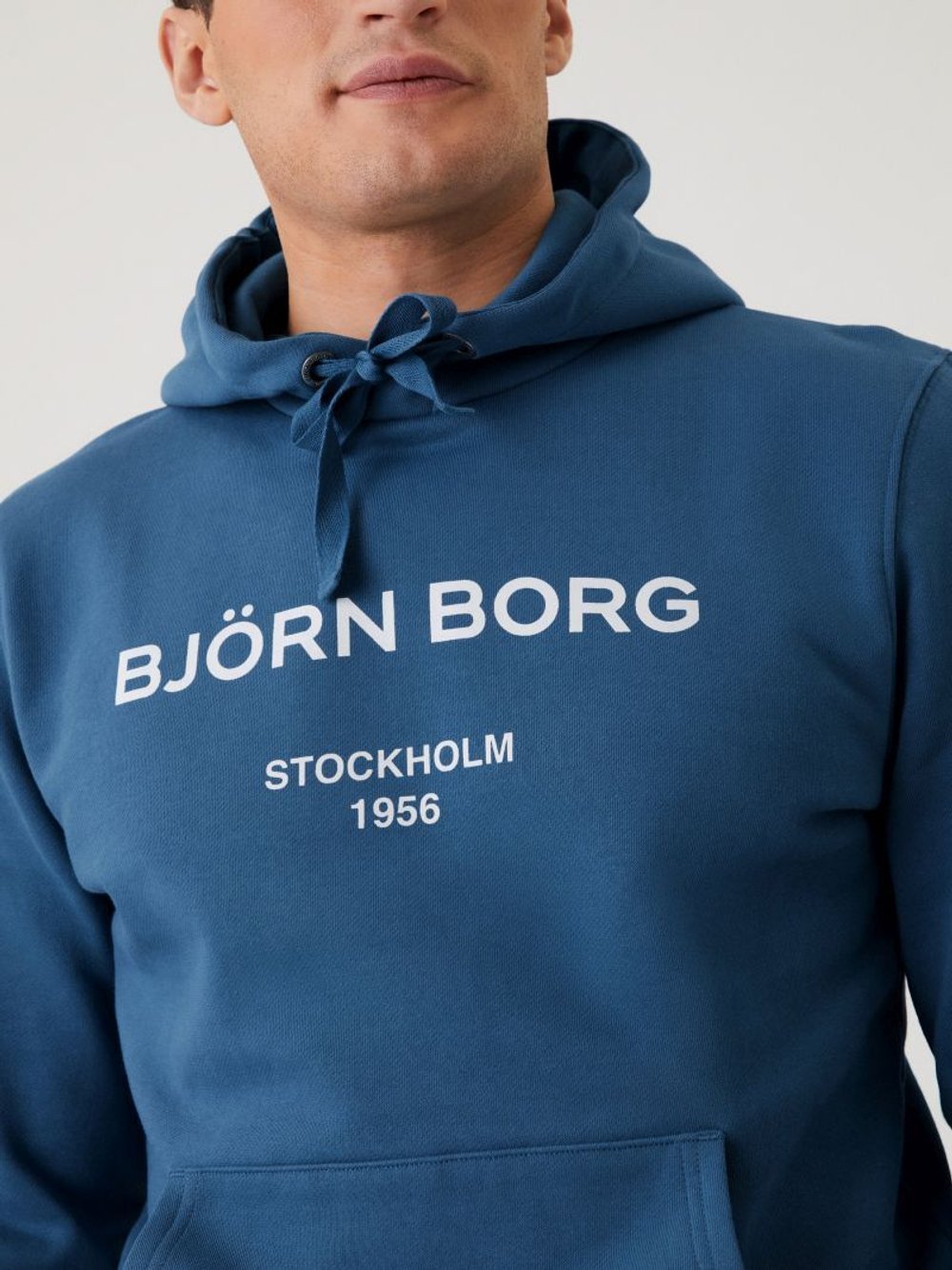 Мужская теннисная кофта Björn Borg Hoodie - copen blue