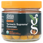 Gaia Herbs, Turmeric Supreme®, со вкусом лимона и имбиря, 60 жевательных таблеток