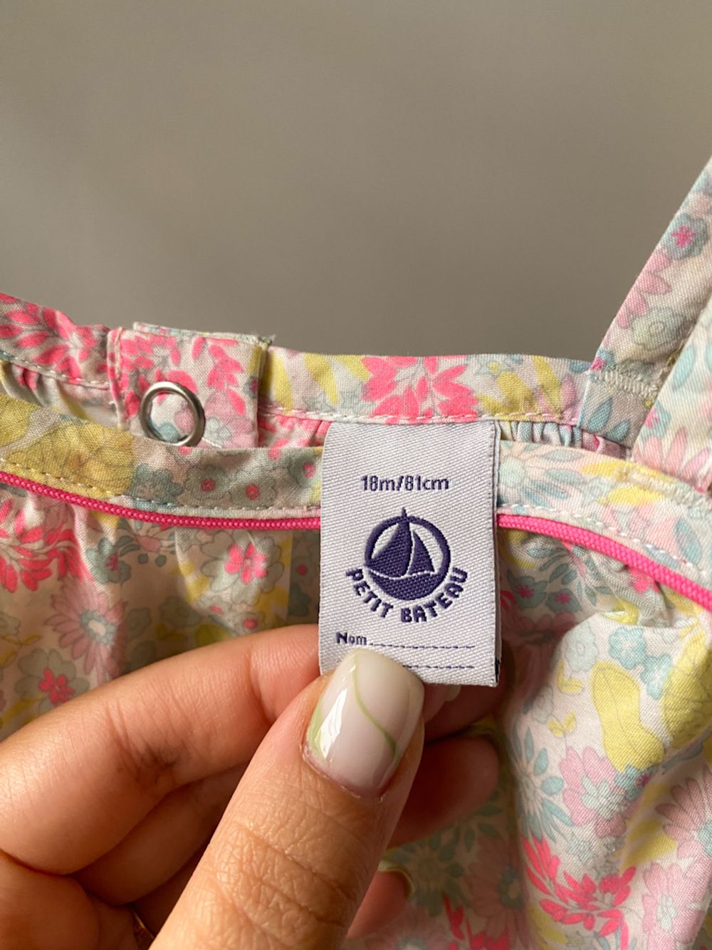 Хлопковый комбинезон Petit Bateau, 86