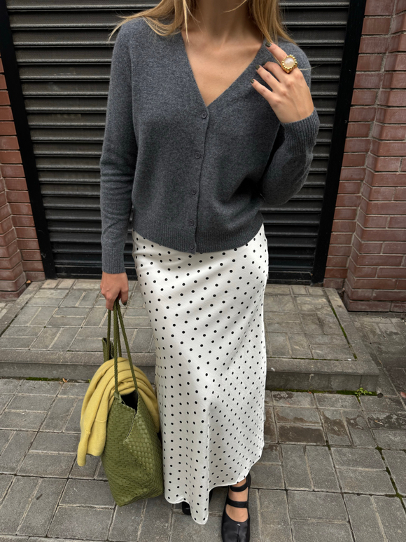 Кардиган на пуговках графит