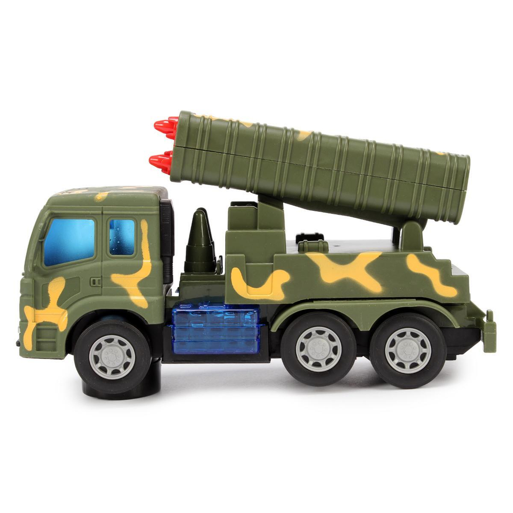 Машина Военная на бат. 24см, коробка 107-5