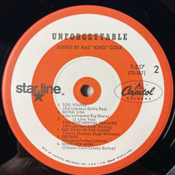 Винтажная виниловая пластинка LP Nat King Cole Unforgettable (USA 1973) Mona Lisa