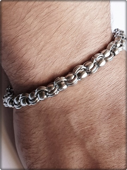 Мужской стальной браслет "Марк" 21см. Stainless Steel.