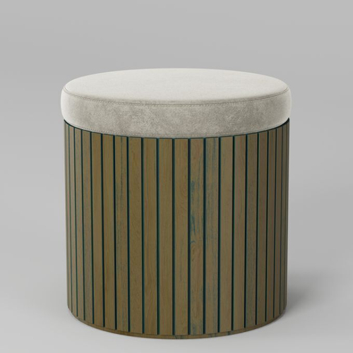 Пуф Эклипс (натуральный дуб с патиной), 50x50x50 см