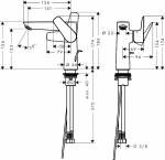 Смеситель для раковины Hansgrohe Talis E 150 71754990