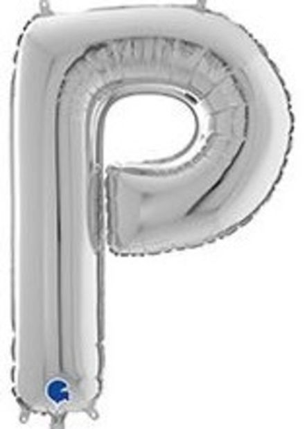 Буква "Р" серебро 65 см