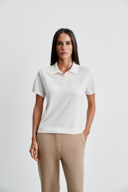 Джемпер-поло FILIPPA, молочный