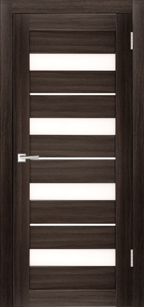 Межкомнатная дверь X-5 / Цвет тон Грей / Остекление "Сатинат белое" / Двери Верда