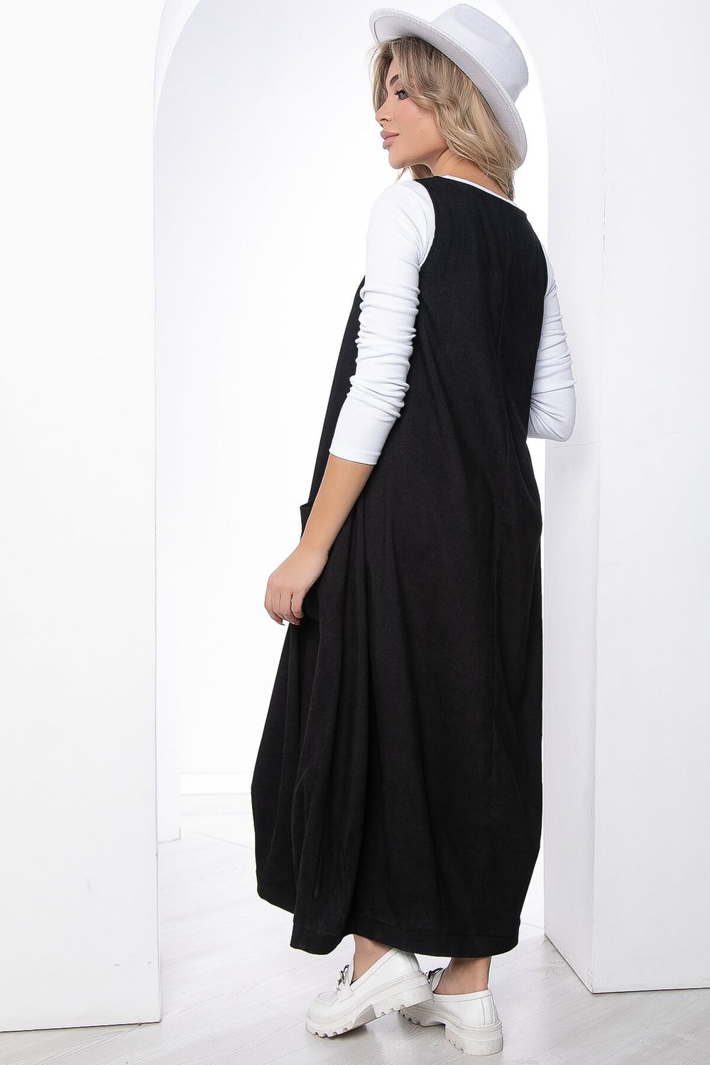 Сарафан В стиле Бохо (черный) П8826 LT Collection