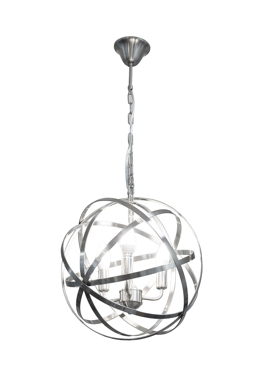 Люстра потолочная Garda Decor Castle серебряная 92EL-YG21100S-3P