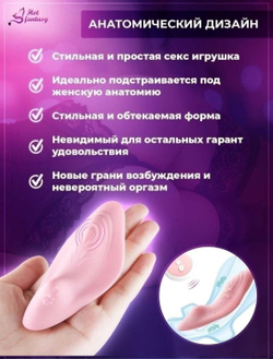 Вибратор в трусики из жидкого силикона (пульт Д/У)