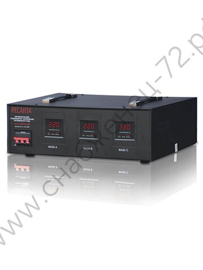 Стабилизатор напряжения РЕСАНТА АСН-4500/3-ЭМ