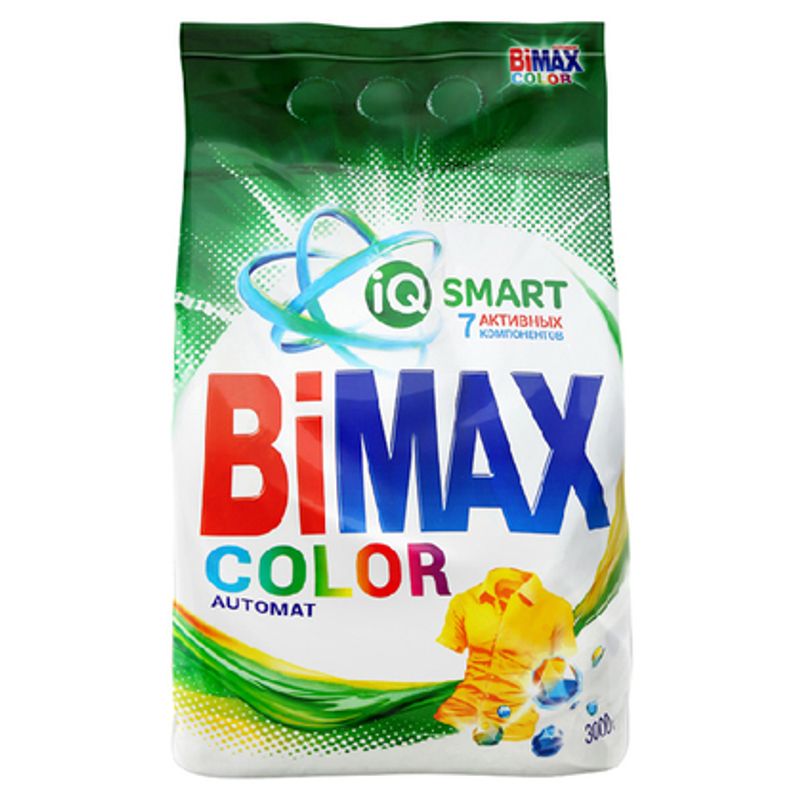 Порошок стиральный  BiMax автомат color 3 кг/упак