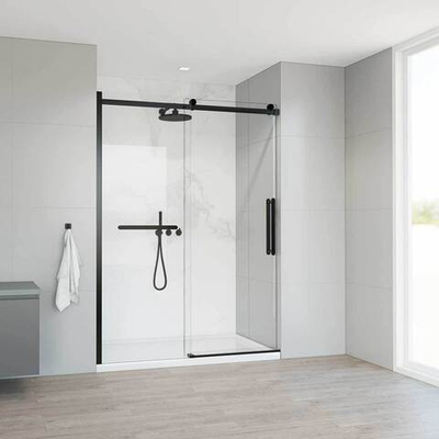 Душевая дверь Como Soft VDS-1CS150CLB, 1500, черный, стекло прозрачное, , шт
