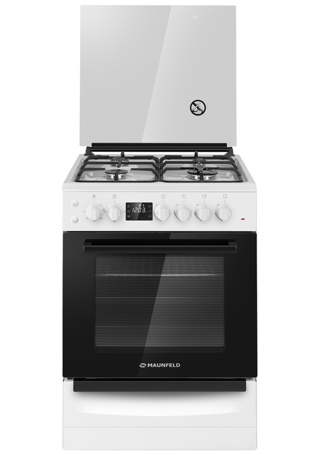 Газовая плита с электрической духовкой MAUNFELD MGC60ECW05