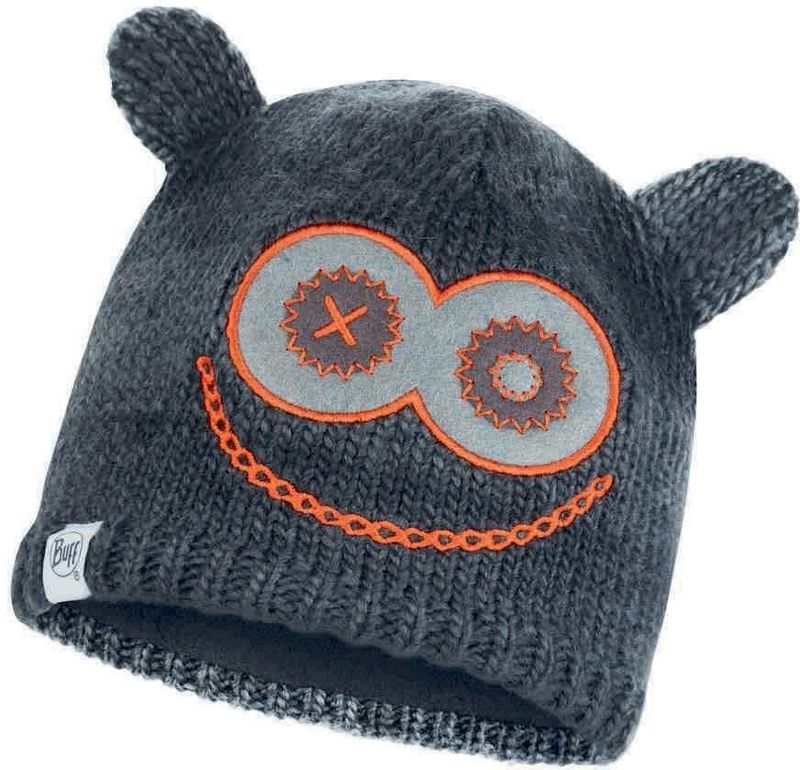 Шапка вязаная с флисом детская Buff Hat Knitted Polar Monster Jolly Black Фото 1