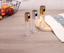 Дозатор для масла с распылителем, 100 мл, серебро