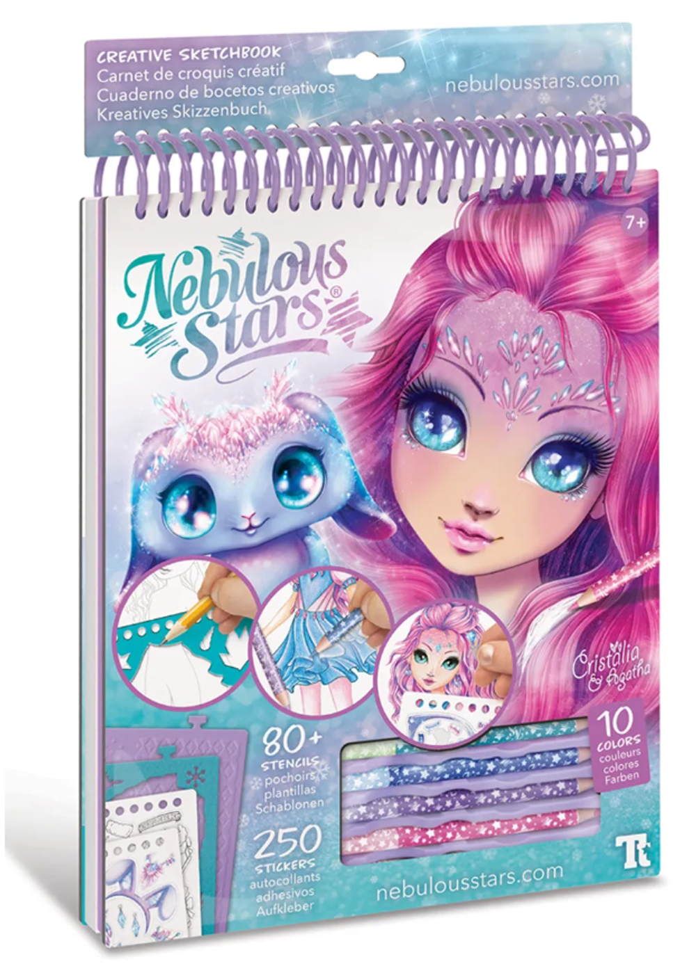 Детская раскраска для девочек серия Space, марка Nebulous Stars