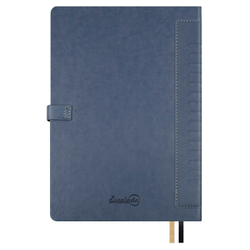 Ежедневник недатированный ESCALADA, А5+, 160 л., арт. 70579/ 10 ПРИСТИН СЕРЫЙ (кожзам: 175x245 мм, твёрдый переплёт, материал обложки: искусственная кожа "Пристин", искусственная кожа "Снейк"; способ крепления блока: ниткошвейный; декор: блинтовое ти