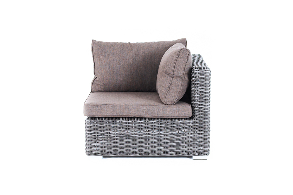 "Лунго" модуль диванный угловой с подушками, цвет графит