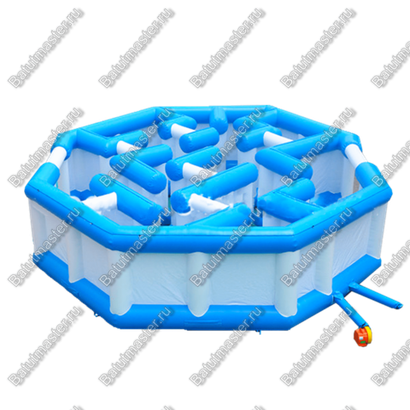 Надувной лабиринт "Многоугольный", 9*9*2 м.