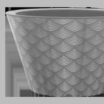 Кашпо для цветов пластиковое 5л d-23 см «Флейк» Оливковый (фольга)