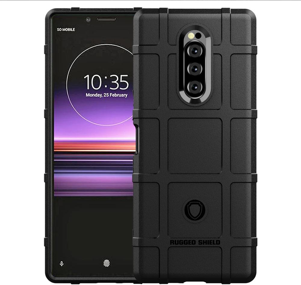 Чехол на Sony Xperia 1 цвет Black (черный), серия Armor от Caseport