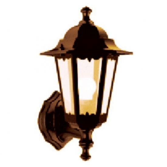 Светильник садово-парковый  шестигр.60Вт вверх TDM бронза