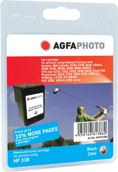 Картридж струйный черный 1 шт AgfaPhoto Holding GmbH APHP338B