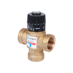 Клапан термостатический смесительный STOUT - 3/4" (ВР, 35-60°C, Kvs 1.6, L-образное смешивание)