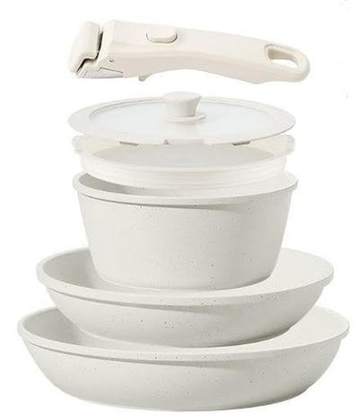 Набор сковород из 6 предметов IRIS OHYAMA H-IS-SE6 White