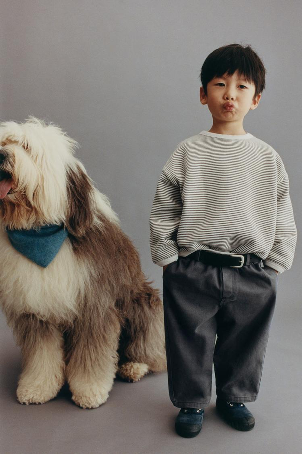 ZARA ТОЛСТОВКА В ТОНКУЮ ПОЛОСКУ, ЭКРЮ/ЗЕЛЕНЫЙ