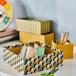 Набор коробок IKEA LYSMASK (ЛЮСМАСК), Разноцветный, 4 шт