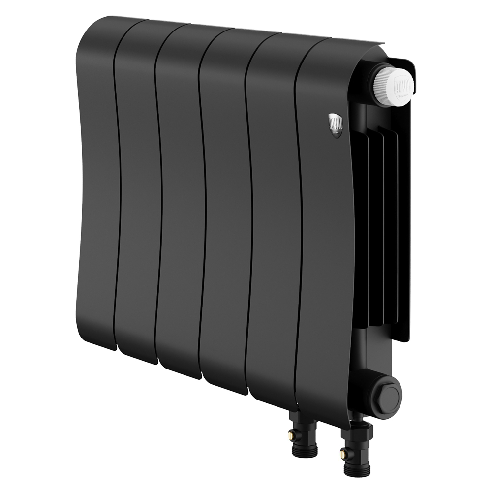 Радиатор биметаллический Royal Thermo Infinity 300 Noir Sable VR80 - 6 секц.