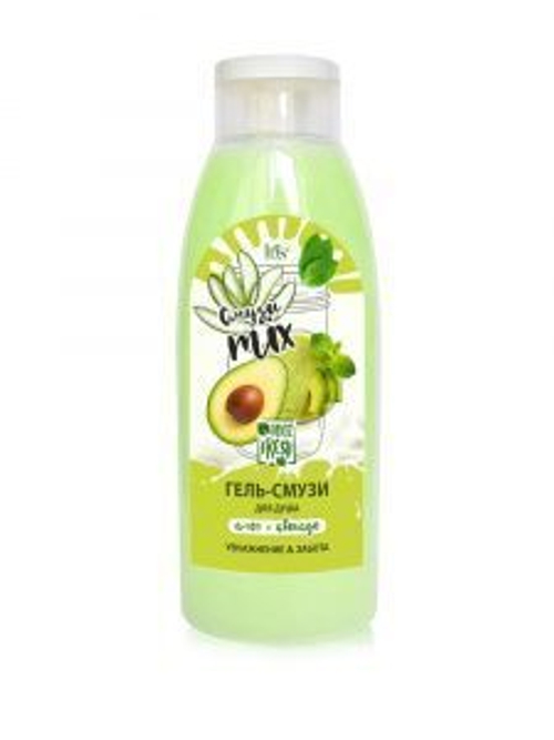 Iris Гель-СМУЗИ для душа АЛОЭ и АВОКАДО (СМУЗИ mix) 520мл